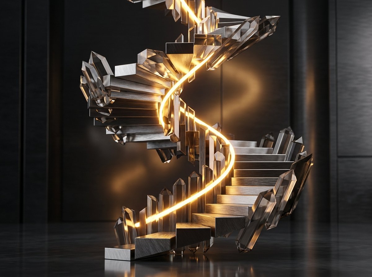 Professional Growth - 3D ascending sculpture